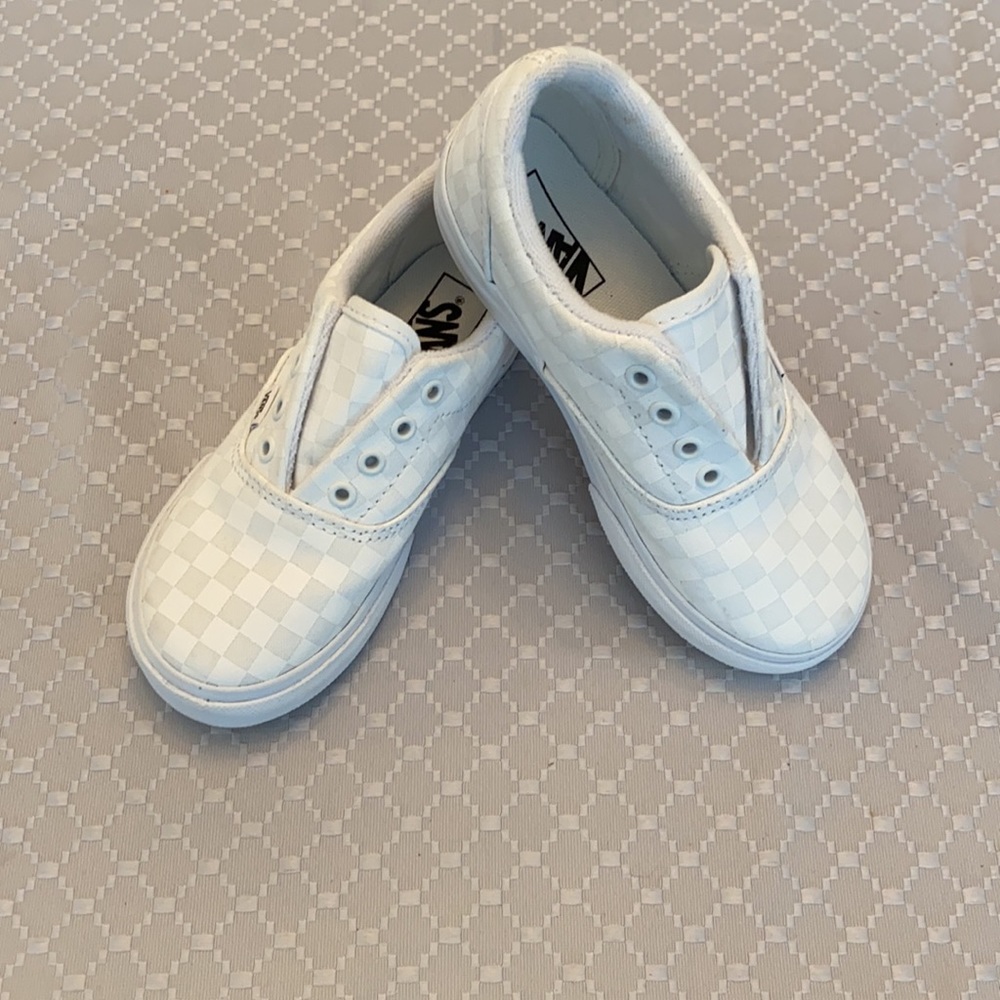 White Checker Vans (Toddler)